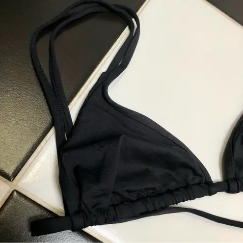 ANDIE NWT Swim The Cannes Bikini Triangle Top Strappy Tie Back Flat Luxe Fabric