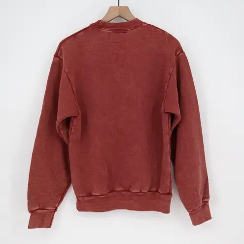 American Giant UNISEX American Vintage Crew Sweatshirt Made In USA Size S Red