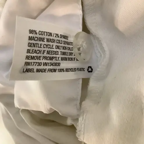 Prologue White Wide Leg High Rise Dress Pants Size 6