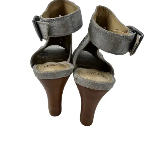 Johnston & Murphy Elegant Metallic Gray Women's Sandals