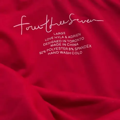 437 Red The Harlow One Piece Swimsuit Size Large