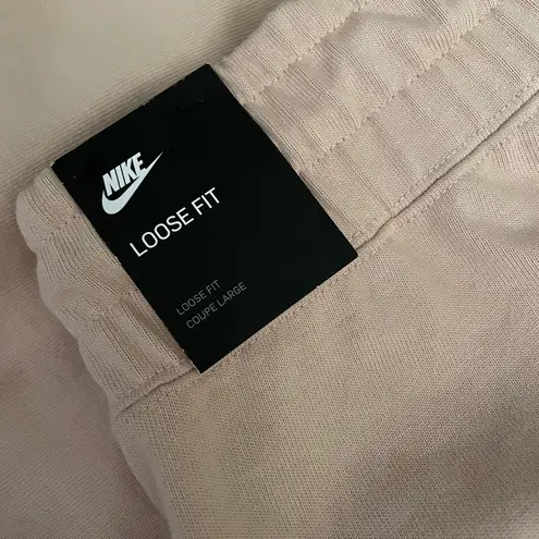 Nike NWT  Tan High Rise Wide Leg Crop Sweatpants