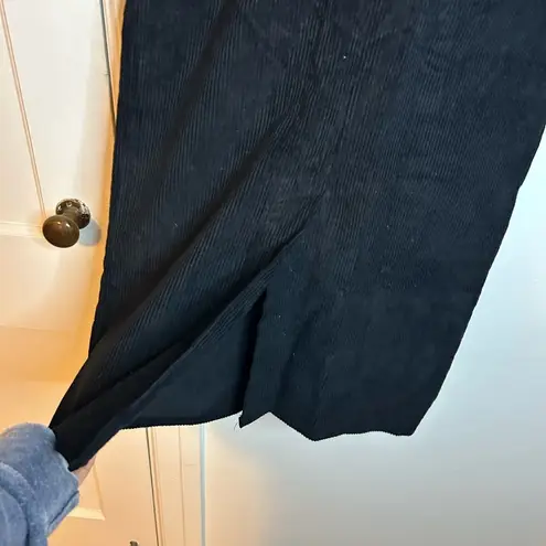 Pinkyotto Black Corduroy Midi Skirt