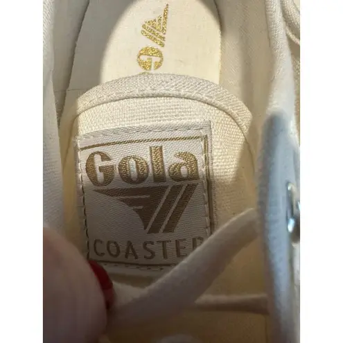 Gola Women’s Size 8 Coaster Sneaker Off White Rainbow Drop Striped #S1