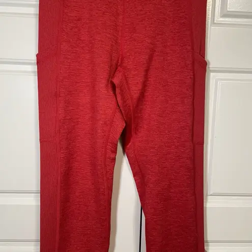 Aerie OFFLINE By  The Hugger‎ Red Heathered High Waisted Leggings with Pockets S