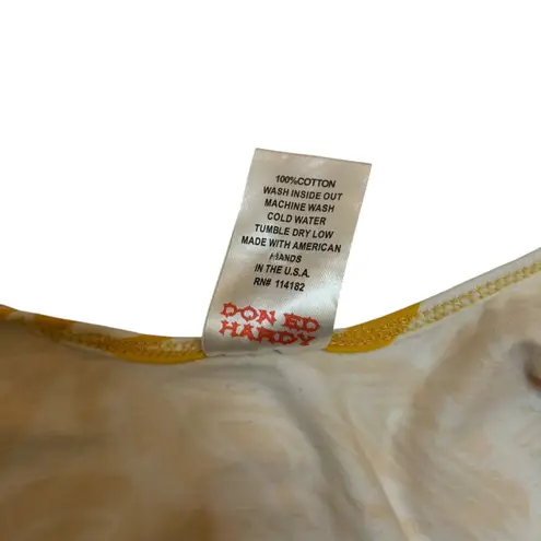 Ed Hardy Vintage Y2K Yellow Christian Audigier Cami Mini Dress | Tattoo Art