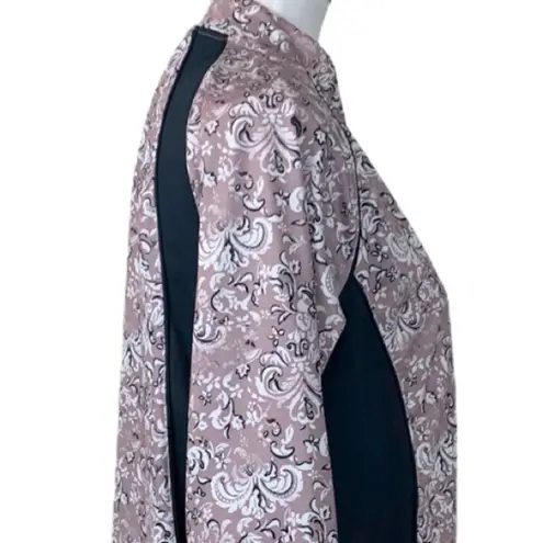 Soma Women's Jacket Purple Black Zip Track Athletic Athleisure Size Medium