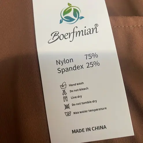 Boerfmian flare leg yoga‎ workout pants. Brown size XXL