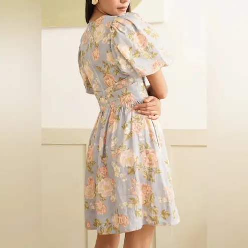 Yumi Kim NEW NWT Gayle Linen Dress In Mellow Brook Crystal Floral Print