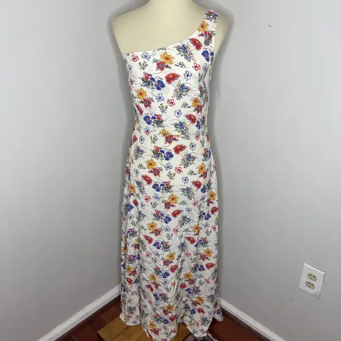 HVN Tender Loving Care Elena One Shoulder Dress Flower Bunch Sz 6