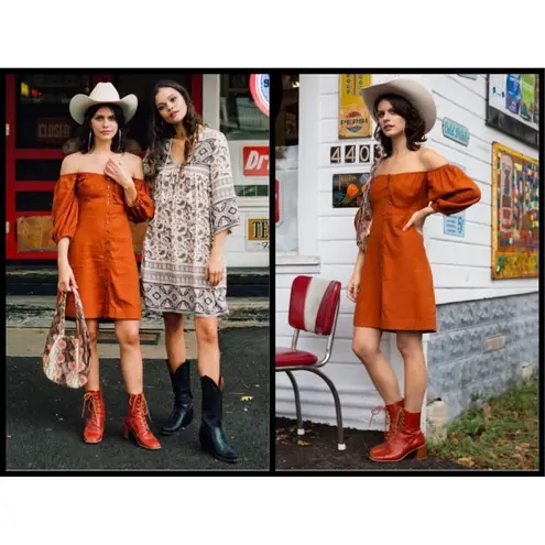 💕SPELL & THE GYPSY💕 Rani Mini Dress ~ Copper Medium M NWT Brown