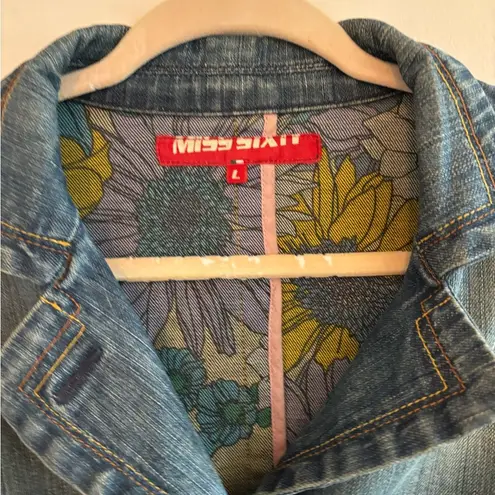 Miss Sixty  Y2K Large Jean Floral Jacket