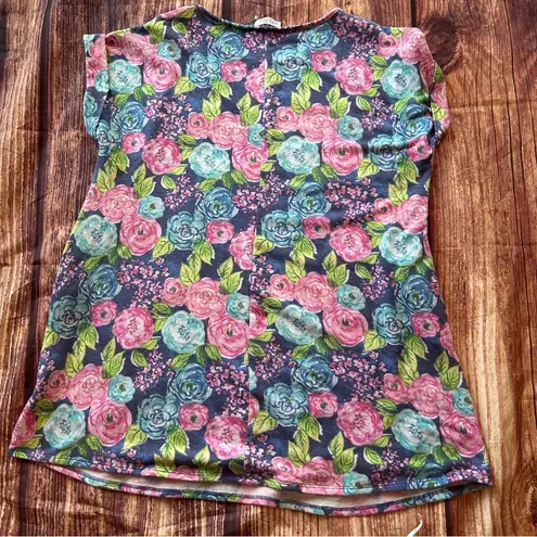 Women’s Emily Wonder Floral Dress Size 2X Blue