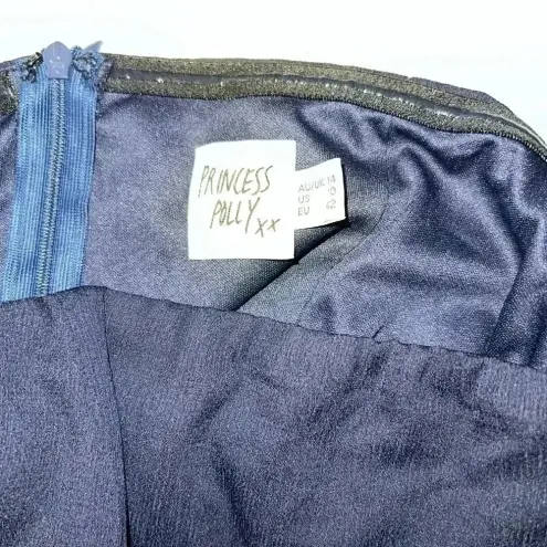 Princess Polly THE ROLLA ROMPER NAVY Size 10