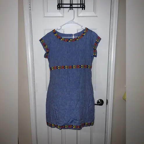 Uncle Frank  Pops of Color Linen Dress size XS - Image 5