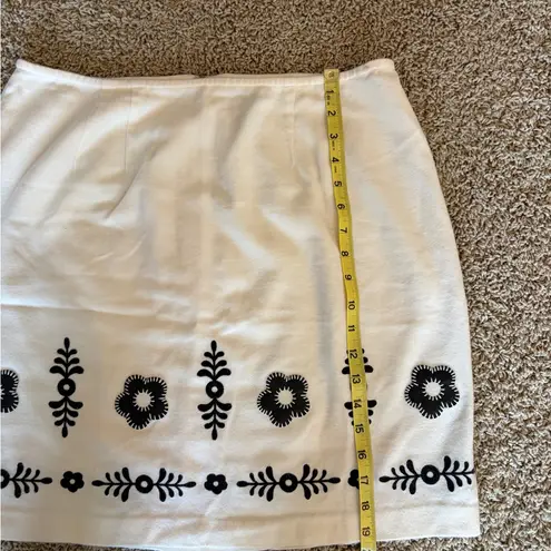 Vintage Venezia Jeans Clothing Co. Flannel Mini Skirt Size 14 Y2K Embroidered T9 Black