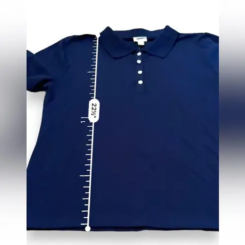 J. Crew Factory Pique Polo Short Sleeve Top in Navy Blue Sz M NEW Size M