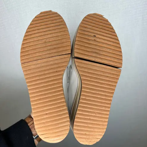 Clergerie Paris Baldie Derby Size 36.5 Platform Loafer White Leather Woven Shoes