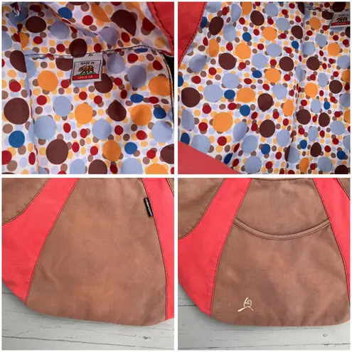 Equipment Tan/Pink Cotton Overland Tote Bag Purse