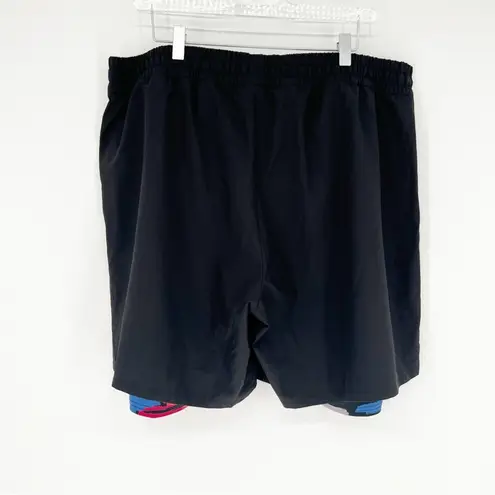 TomboyX Gender Neutral Board Shorts 2X Black Black