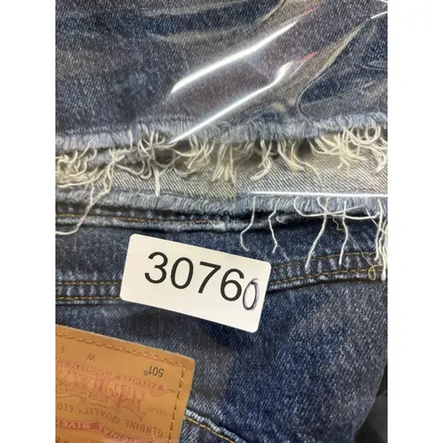 Levi's  Premium 501 Size 28 Button Fly Distressed Denim High Rise Jean‎ Shorts