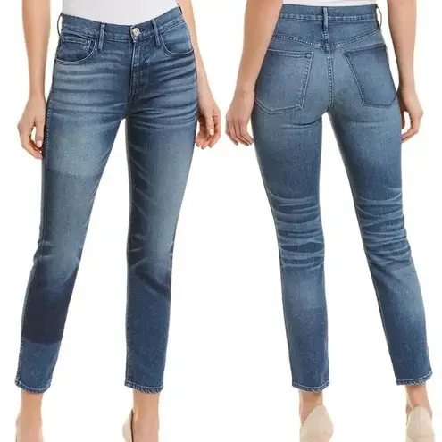 3x1  High Waist Straight Authentic Crop Denim Jeans in Shadow - 26