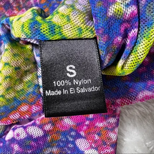 Black Label Saks Fifth Avenue Multicolor Snakeskin Print Ruched Top