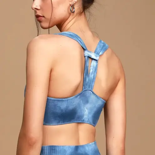 Free People NEW  MOVEMENT On The Radar Sports Bra Rogue Blue Tie Dye XS/Small