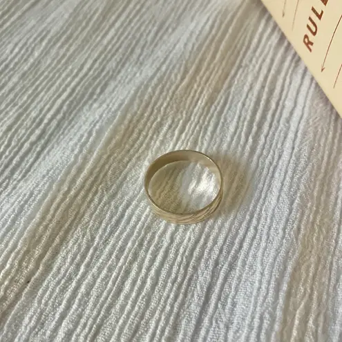 Silver Diamond Cut Band “Amana” Minimal Vintage Ring Satin Neutral Stacking Jewelry