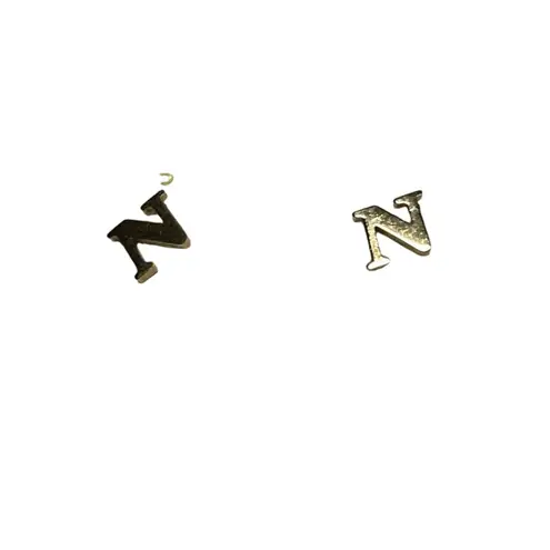 Women's Wrapsody Gold Tone 'N' Initial Stud Earrings, One Size