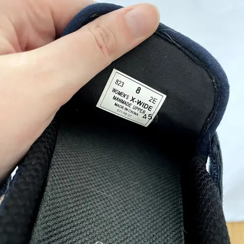 Orthofeel quincy blue knit sneaker shoes comfort velcro strap women's 8 x