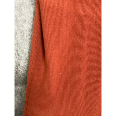 Future Collective Jenny Lopez Knit Midi Dress Rust Crochet Bodice Sleeveless XL Brown