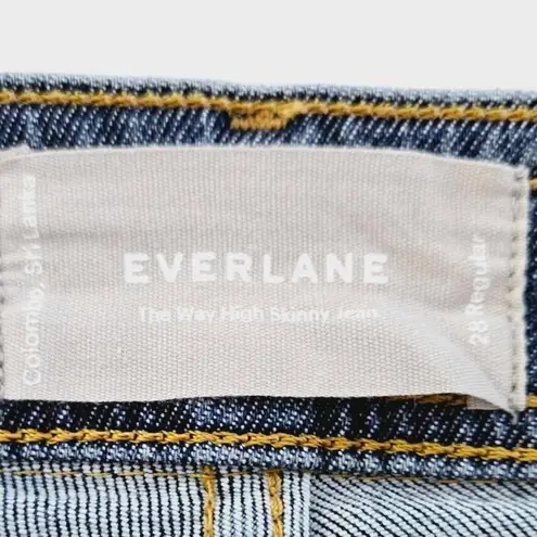 Everlane  The Way High Skinny Jean, Medium Blue Wash size 28