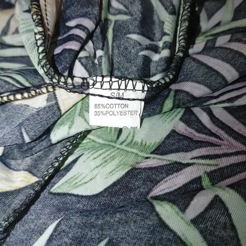 Yuna Floral Maxi Short Beach Tropical Botanical Sleeveless Dress SM High Low Size M