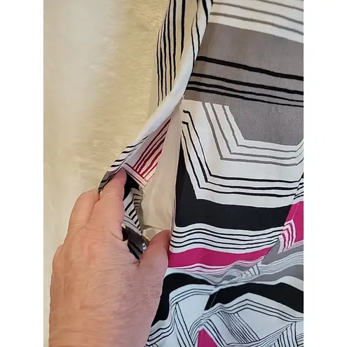 Robbie Bee Vintage Robbie Bee Jumper Dress Geometric Pockets Maximalist Industrial Size 12