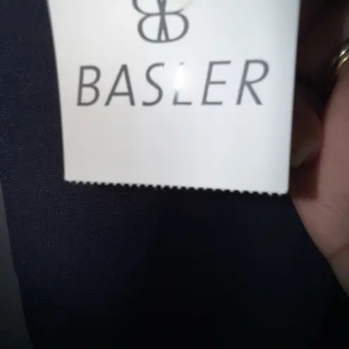 Silver Jeans NWT Basler Navy Blue Wide Leg Pants Size 42 U