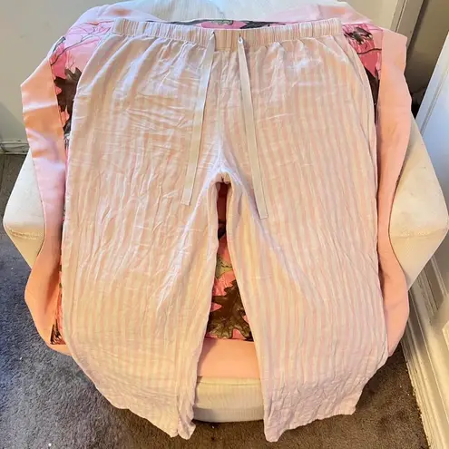 victoria's secret pink striped pajama pants y2k vintage 2000s angel
