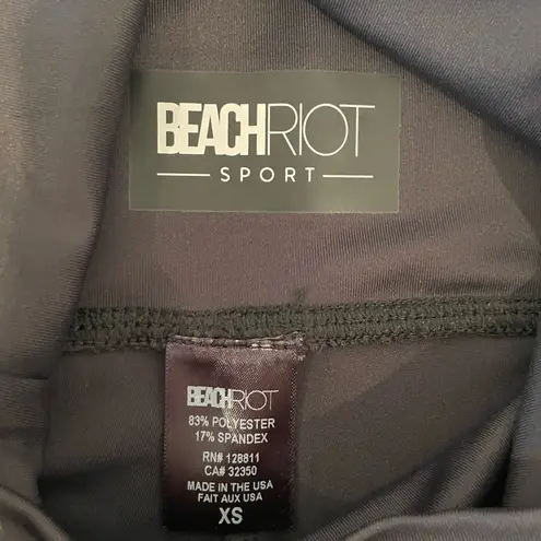 Beach Riot  Black Leggings with Rainbow Stripes