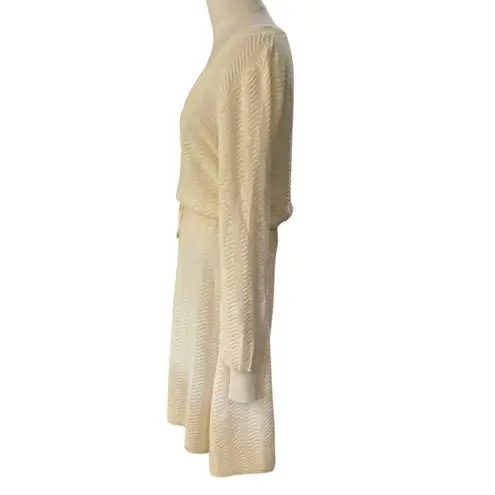 Hope & Henry Women's Long Balloon Sleeve Scoop Neck Sweater Dress Size 12 NEW