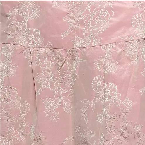 Nell Couture corset silk/polyester pink cocktail dress / 4 / Excellent condition