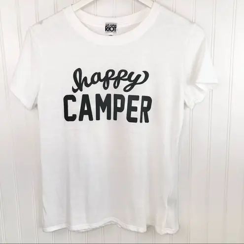 SUB_URBAN RIOT Sub Urban Riot Happy Camper Graphic T-Shirt Sz XS