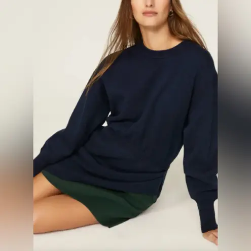 Something Navy Blue Colorblock Sweater Dress