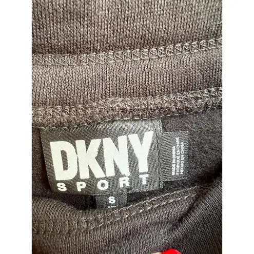 DKNY  Sport High Rise Performance Drawstring Track Pants Black Women's Small