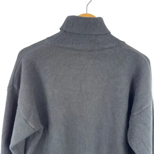 Femme Society Turtleneck Black Sweater Size Medium Minimalist Neutral Roll Neck