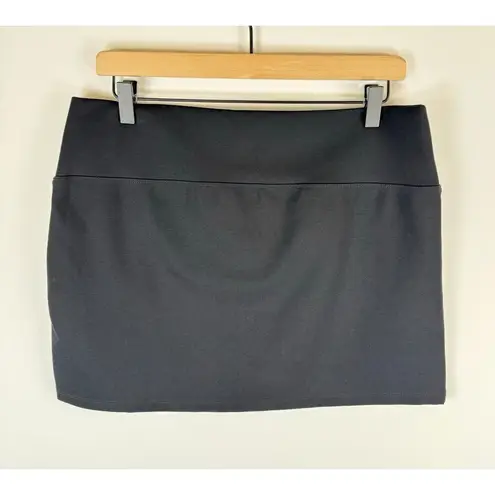 Aritzia Sunday Best Womens Skirt Black Micro Mini Hipster Fitted Stretch Large