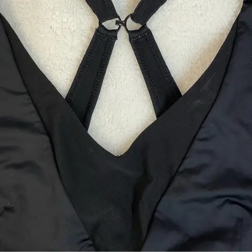 Zyia Active Black Strappy Sports Bra XXXL Adjustable Back Racerback Support 3X