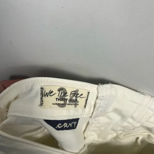 Free People  we the free Crvy Super High Rise Lace Up super flare Jeans size 34