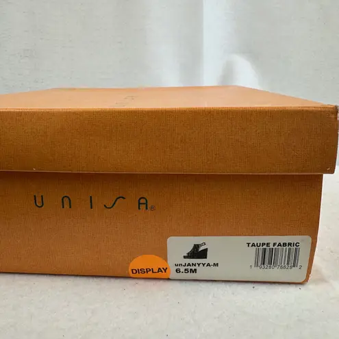 Unisa Espadrille Wedge Sandals Ankle Strap Peep Toe Taupe Beige Women6.5M Shoes