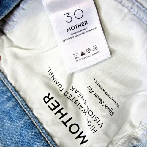 NWT Mother Superior High Waisted Tunnel Vision Sneak in Sippin Sweet Tea Jean 30