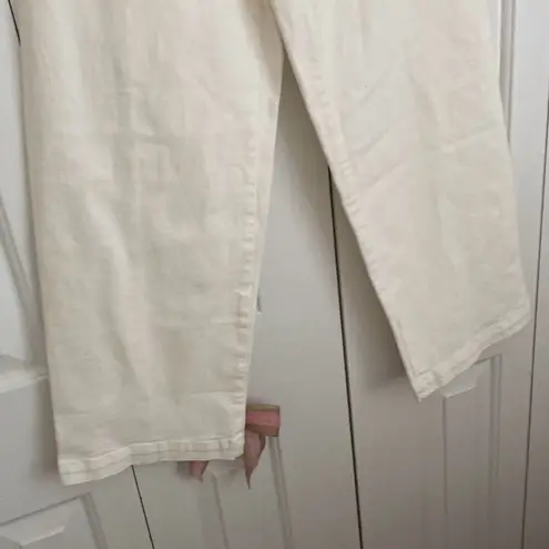 Madewell  The Emmett Wide-Leg Crop Jeans: Welt Pocket Edition White Size 26 NWT